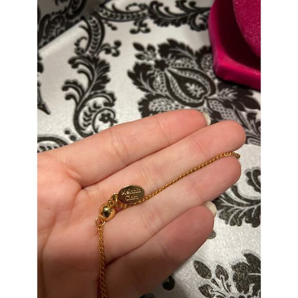 Melania Clara art deco orange pendant necklace - Picture 3 of 4